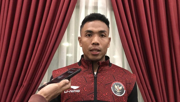 Foto: Sprinter Indonesia Lalu Muhammad Zohri saat ditemui di Mataram pada Kamis (18/5/2023) malam. (Helmy Akbar/detikBali)